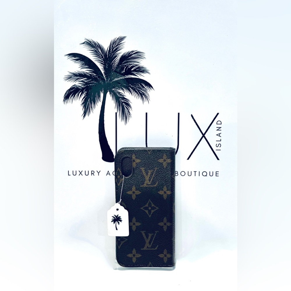 LUX ISLAND | LOUIS VUITTON  iPhone X Monogram Folio Phone Case